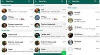 WhatsApp for Android beta带来了与多个联系人共享的支持