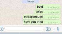 适用于iOS的WhatsApp变得粗体、斜体、删除线格式选项